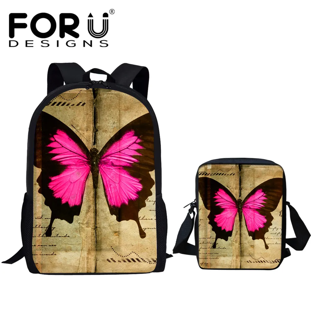 FORUDESIGNS/комплект детской школьной сумки для мальчиков и девочек с 3D рисунком