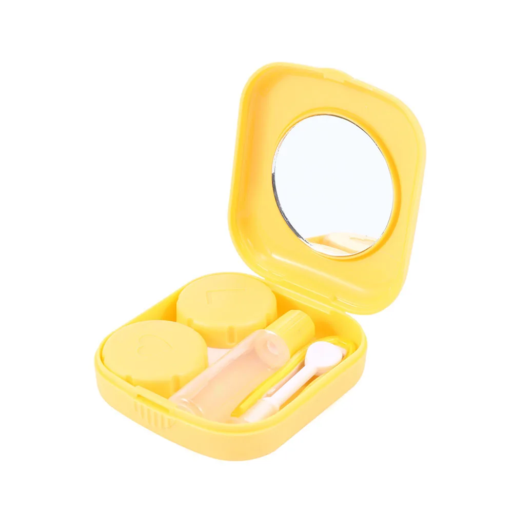 Карманный мини чехол для контактных линз зеркальный контейнер путешествий