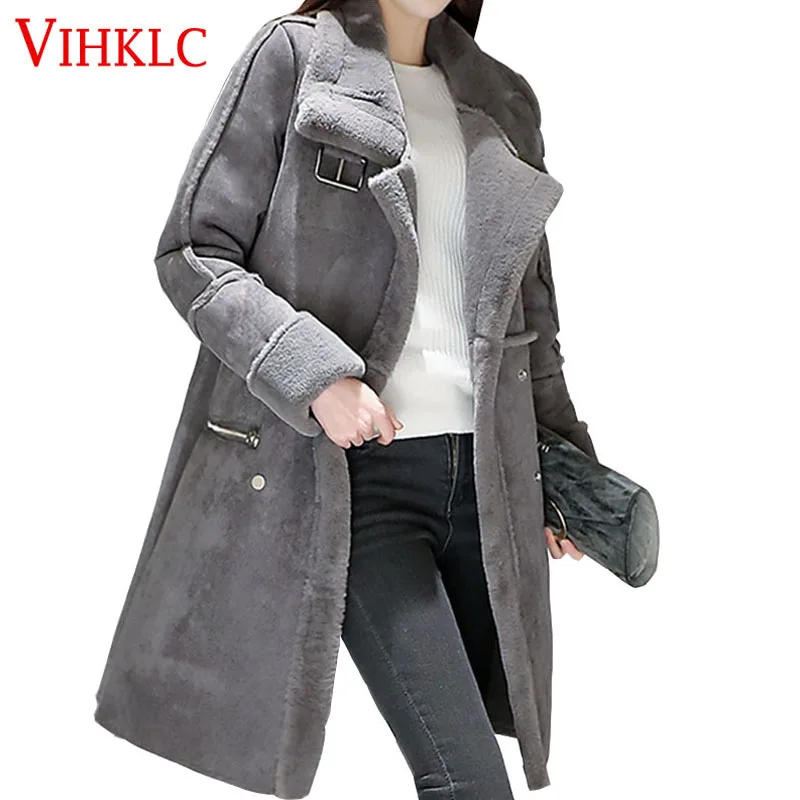 Украина Топ Широкий талией Для женщин зимнее пальто Новинка 2017 года имитация