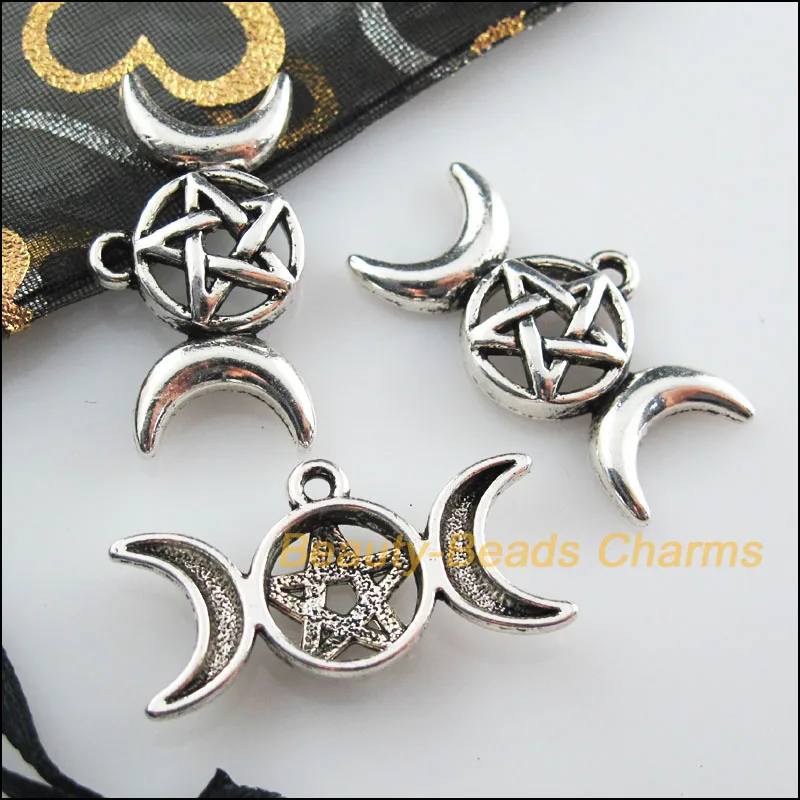Новинка 12 шт тибетский серебристый цвет a тройная богиня с фотоподвесками 15 5x30 мм