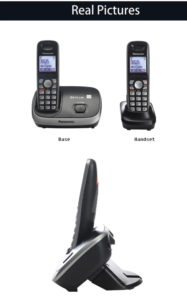 DECT 6,0 Plus цифровой беспроводной стационарный телефон с внутренней связью ID Handfree Домашний Беспроводной телефон черный