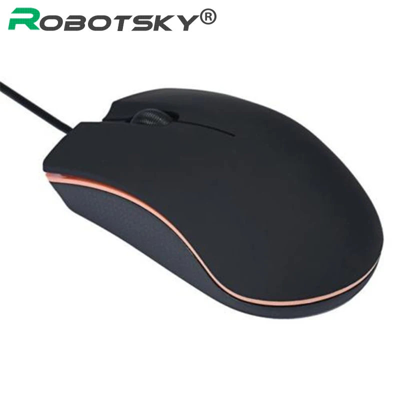 Проводная игровая мышь Robotsky USB оптические Игровые мыши с 3 кнопками для ПК