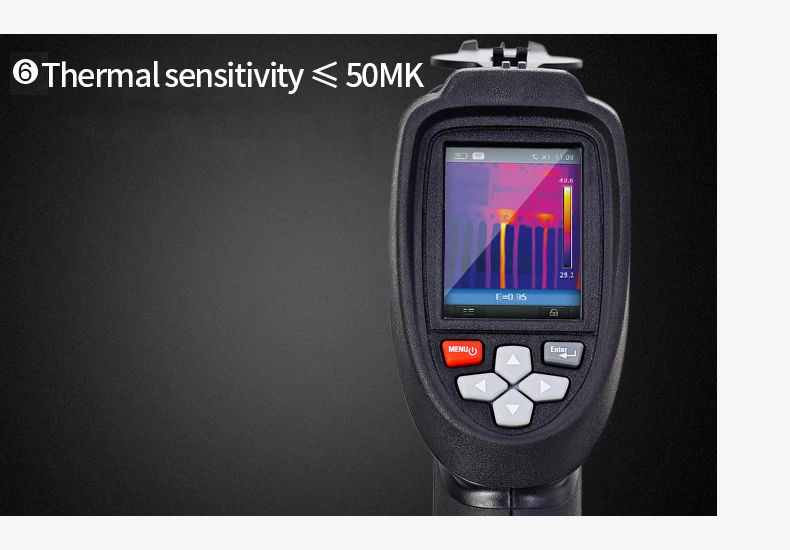 DT-9868 тепловизор Ручной ИК инфракрасный тепловизор температура изображения цифровой дисплей измеритель температуры