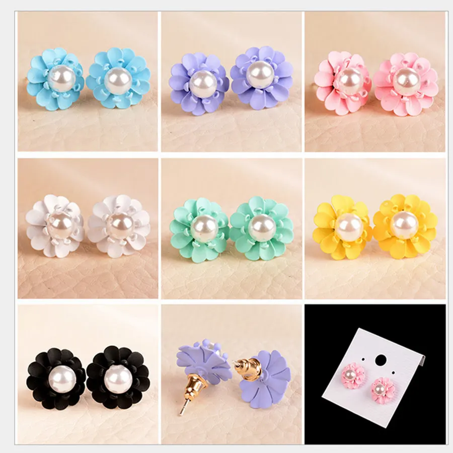 Бесплатная Доставка 2016 Женская Мода имитация перл Серьги Стержня Ювелирных