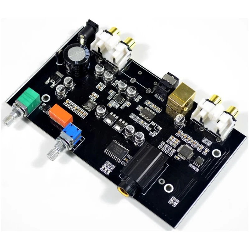 PCM5100 цифро-аналоговый преобразователь USB Оптическое волокно RCA ЦАП декодирующая плата 96 кГц усилитель для наушников для ПК ТВ усилитель