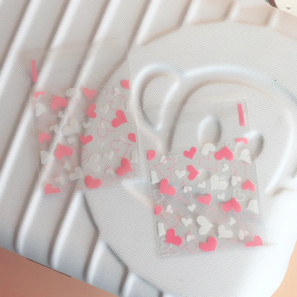 100P милая розовая пластиковая сумка с сердечком для свадьбы дня рождения