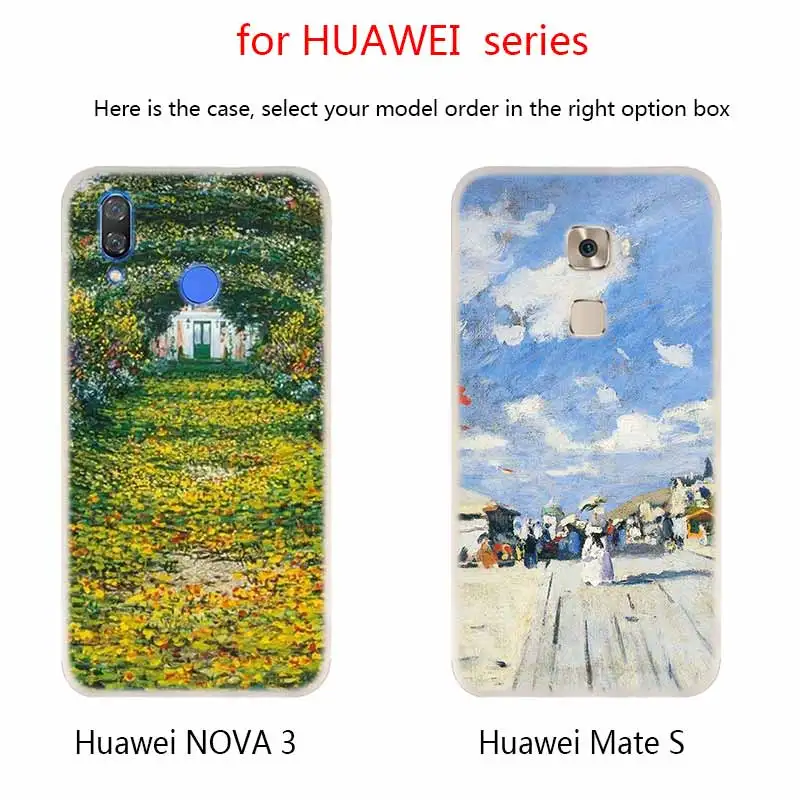 Новый мягкий силиконовый чехол Monet с изображением садового лотоса для Huawei Mate 10 Lite
