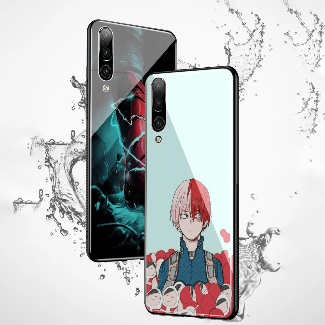 Стеклянный чехол Lavaza из ТПУ с аниме My Boku No Hero для Huawei Mate 20 P10 P20 P30 Y6 Y9 P smart lite Pro 2018