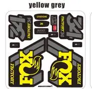 yellow grey FOX 34 горный велосипед Передние наклейки на вилке велосипед Велоспорт Fox34 MTB наклейки - Цвет: yellow grey