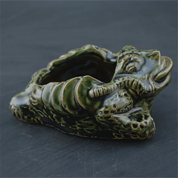 Qianlong year fambe toad с маленькой цветной глазурью антикварное фарфоровое украшение для