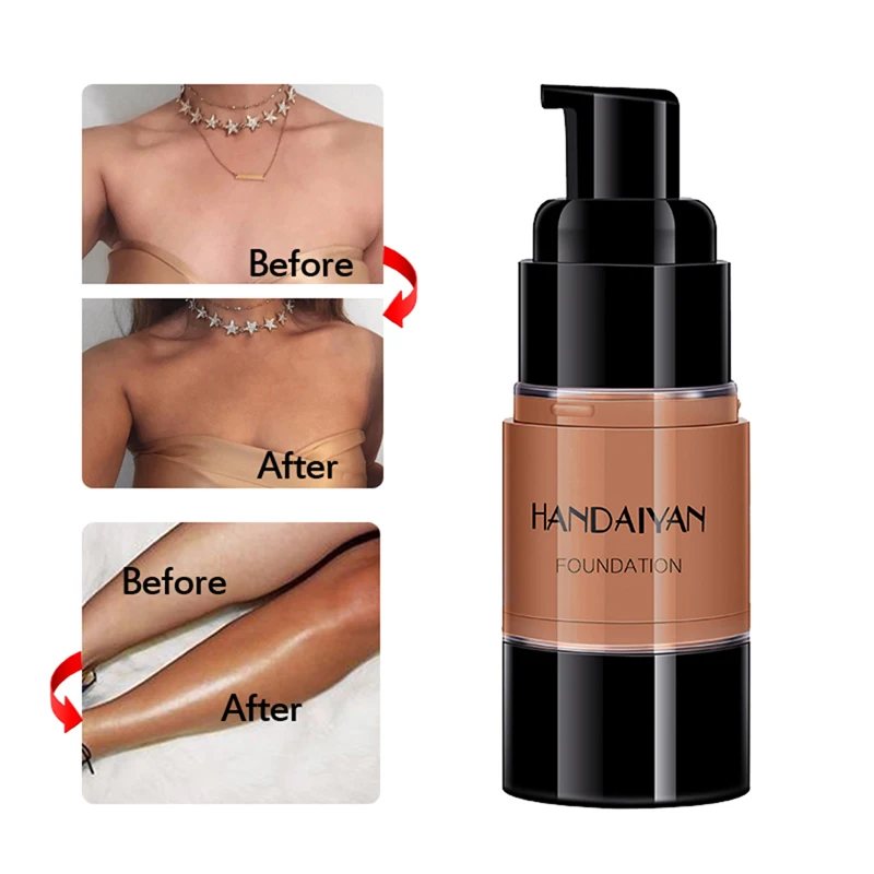 HANDAIYAN 20 мл тональный для придания яркости кожи Полное покрытие темных кругов