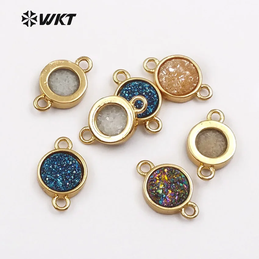 WT C259 WKT мини леди девушка ювелирные изделия круглой формы разъем с двойными