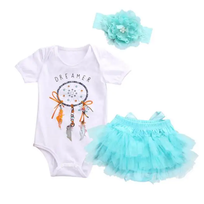 Новый детский комбинезон детские комбинезоны с перьями коротким рукавом повязка