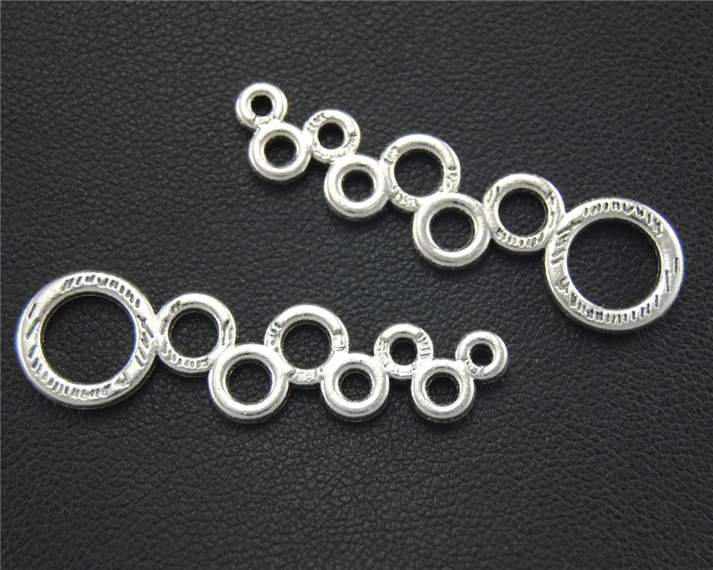 8 шт серебряный цвет химические молекулы Круглый Шарм изготовление украшений DIY