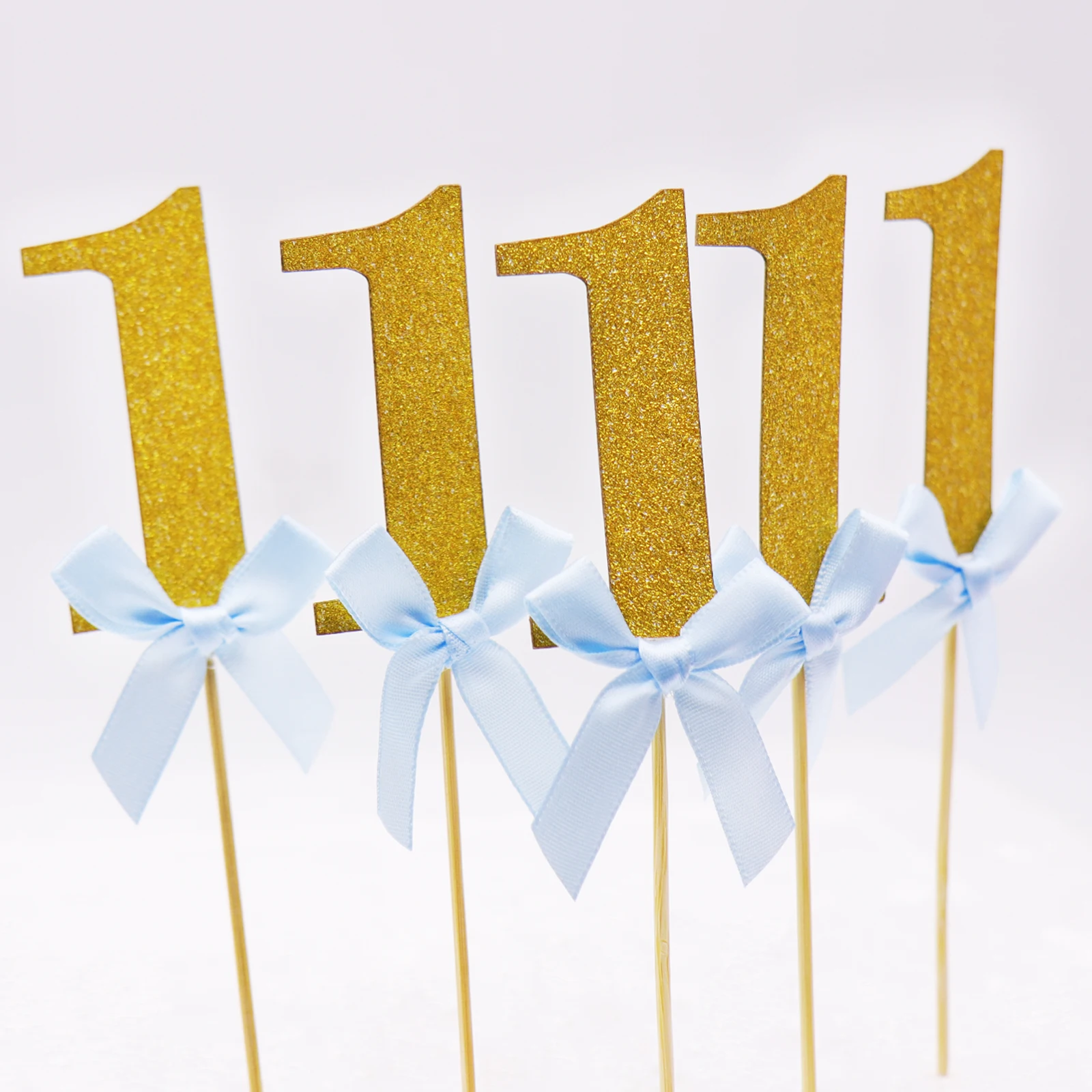 10 шт./лот Детские топики для торта на первый день рождения 1 год вечерние