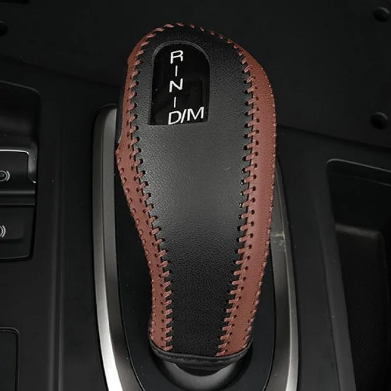 D Style Tonlinker интерьер автомобиля шестерни Крышка корпуса наклейки для Haval F7/F7X-19 Автомобиль Стайлинг 1 шт. кожаный чехол наклейки - Название цвета: D Style