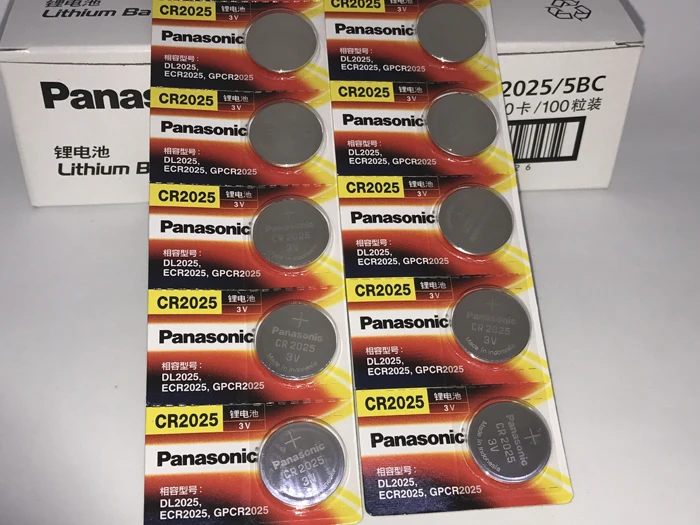 20 шт./лот новый оригинальный Panasonic CR2025 2025 3V кнопочный аккумулятор батареи для