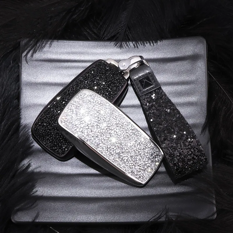 Fashion Luxury Diamond Crystal Shining Car Key Case Cover For Mercedes Benz 2017 EClass W213 2018 S Class Auto KeyShell Keychain |