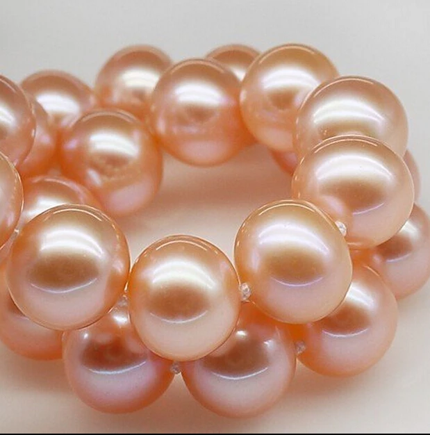 

DYY+++429 Counter genuine 9-10mm round very light pink freshwater pearl necklace for her mother