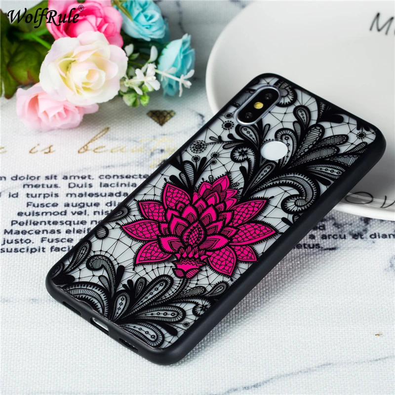 3D Рельефный цветочный чехол для Xiaomi Mi 8 ультра тонкий девочек сексуальный ТПУ + PC