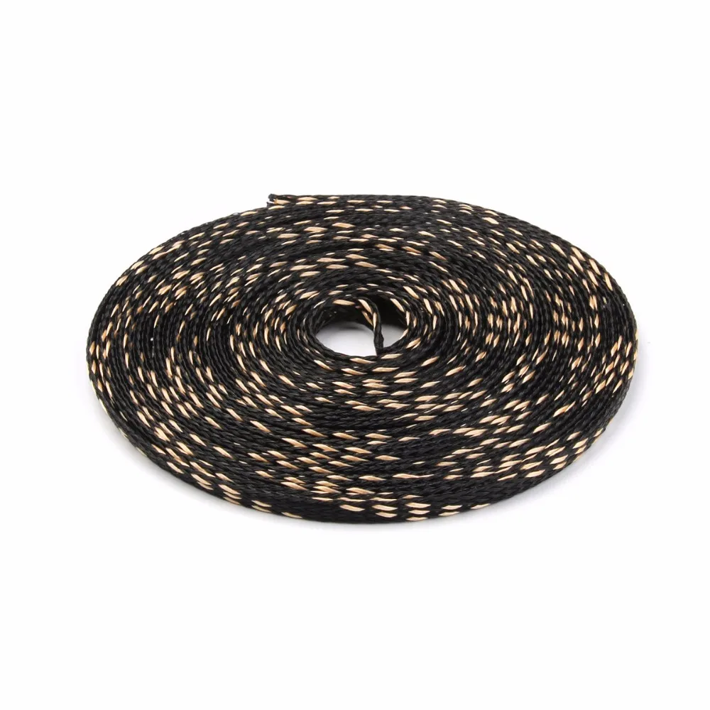 5 м 4 мм изоляционная плетеная кабельная втулка плотные ПЭТ расширяемые Кабельные