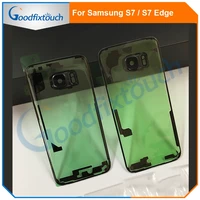 for samsung s7 edge s8 plus s9 plus g930 g935 g950 g955 g960 g965 3d transparent glass back housing battery cover rear door case