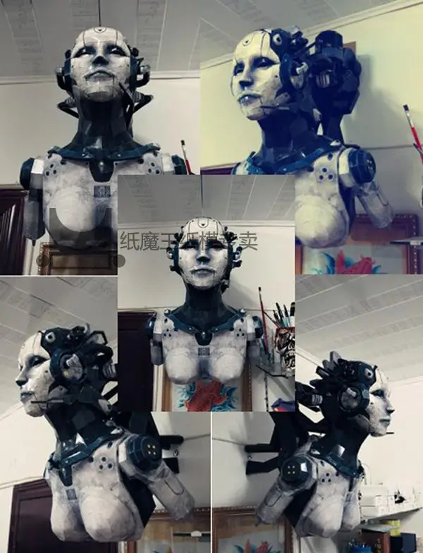 3D бумажная модель звезда терран женщина адъютантная ручной работы сделай сам