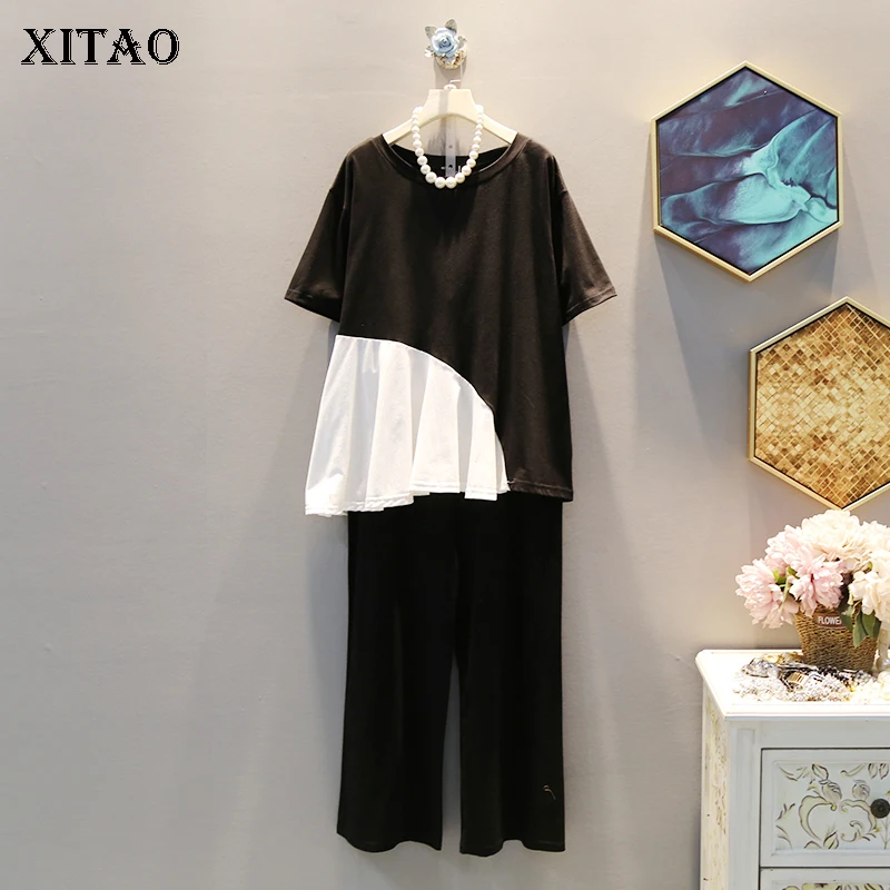 [XITAO] Новые женские корейские модные 2019 летние свободные пуловеры с круглым