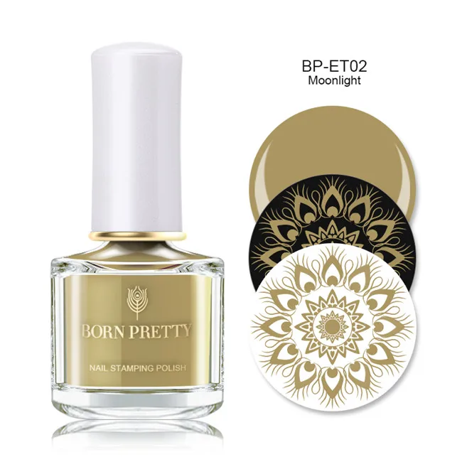 BP-ET02 BORN PRETTY штамп лак 1 бутылка/лот защита лак для ногтей и штамповка лак для ногтей ручка 21 Цвет на выбор 50 г 4 сезона - Цвет: BP-ET02