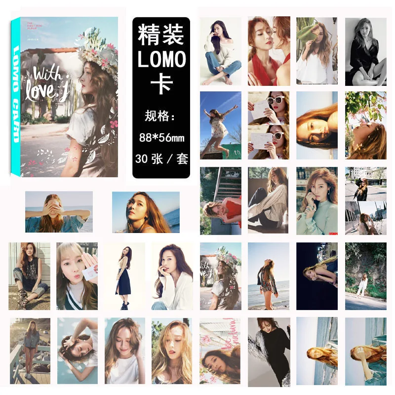 [MYKPOP] альбом Джессика с любовью для девочек Джей-альбом ломо-карточки бумажная