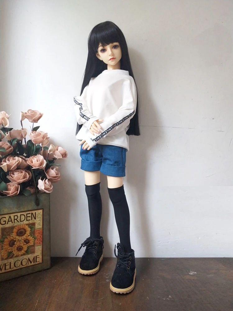 Кукла Одежда Толстовка с длинным рукавом с буквами подходит для 1/3 1/4 1/6 BJD рубашки куклы аксессуары Модная Одежда для кукол