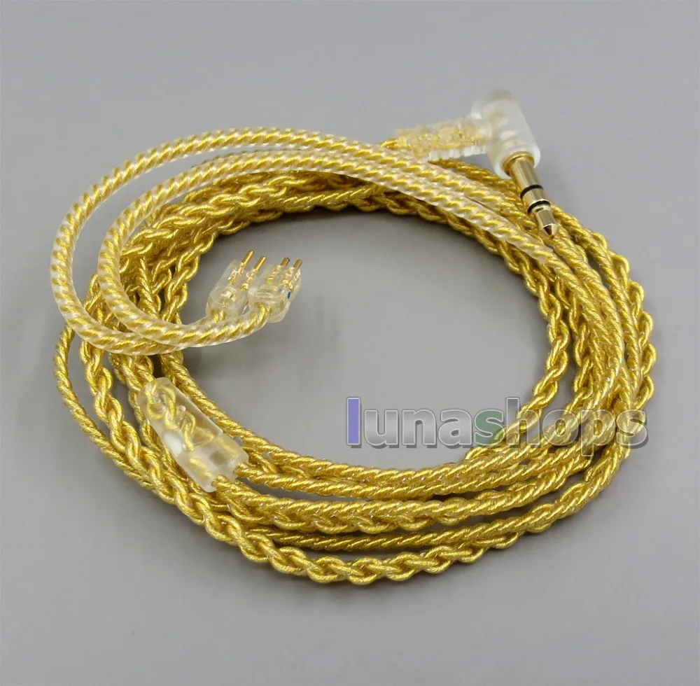 Очень мягкий ПВХ OCC позолоченный кабель для наушников 0 78 мм 2pin Westone W4r Custom