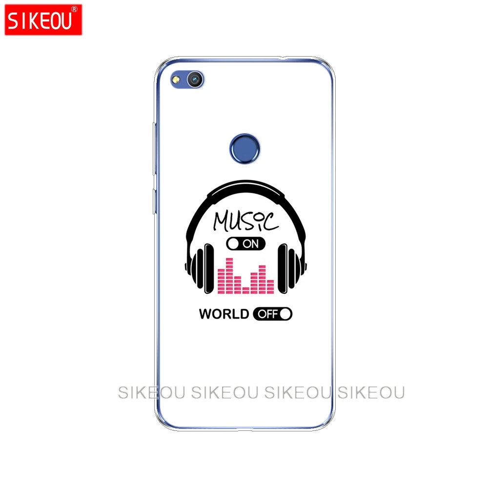 Силиконовый чехол для телефона Huawei P20 P7 P8 P9 P10 Lite Plus Pro 2017 P smart 2018 music on world off Print |