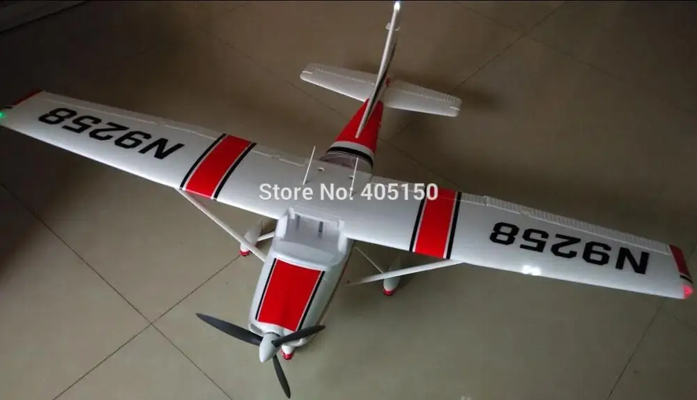 Радиоуправляемый самолет Cessna 182 EPO 500 класс с створками и светодиодный светильник - Цвет: red PNP