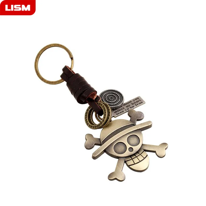 Череп брелок для мужчин автомобиля пар модные складной скелет ключи цепочки