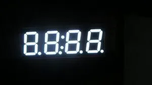 Белый 0 8 дюймовый 7-сегментный 4-разрядный супер дюйма часы Время общий анод