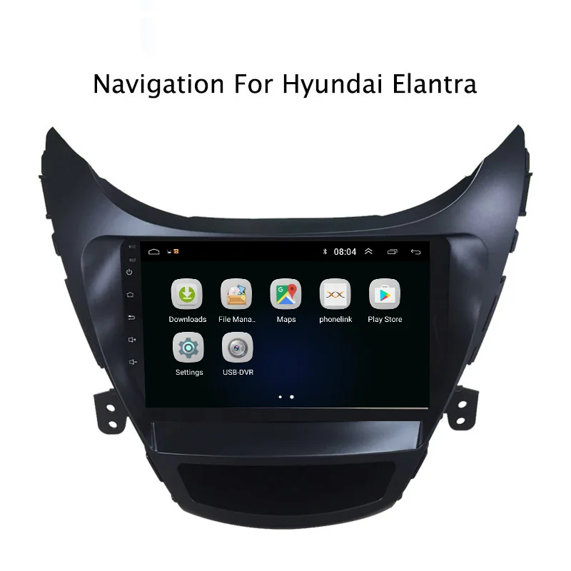 9 &quot2.5D IPS Android 8 1 автомобильный DVD GPS плеер для Hyundai Elantra 2011 2012 2013 2014 Автомобильный