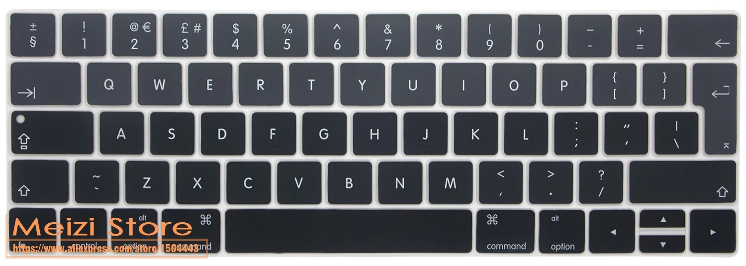 Силиконовая клавиатура для ноутбука Обложка для Новинка Macbook Pro 13 дюймов/15 дюймов с touchbar EU версия A1706 A1707
