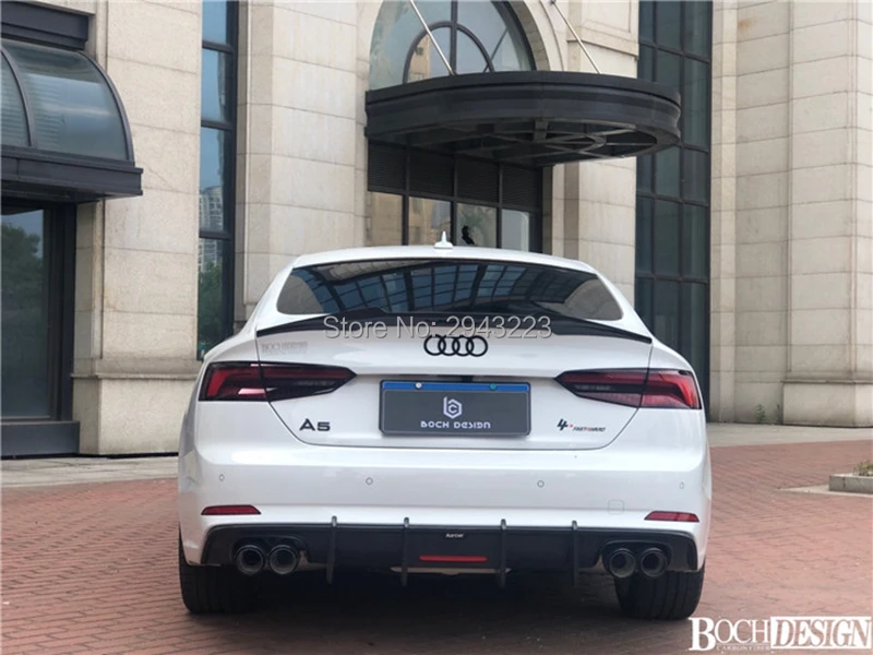 Автомобильный Стайлинг для Audi A5 S5 RS5 Sportback- высокое качество карбоновое волокно задний багажник губы крыша спойлер крыло