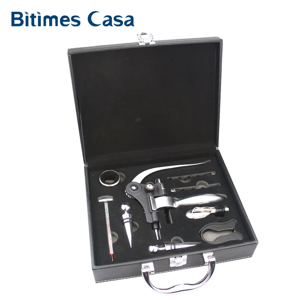 Набор инструментов для открывания вина из цинкового сплава набор с коробкой