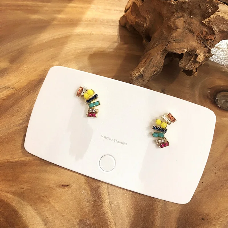2019 корейские изысканные серьги-гвоздики для женщин девушек Boho серьги с цветами и