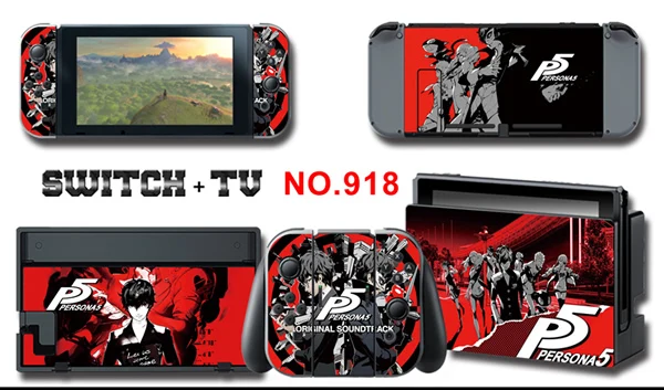 918 Skin Sticker Защитник винил кожи Стикеры для игры PS5 пленка кожи Стикеры для nintendo переключатель НС консоли+ контроллер+ подставка держатель стикеры s - Цвет: 918 Skin Sticker