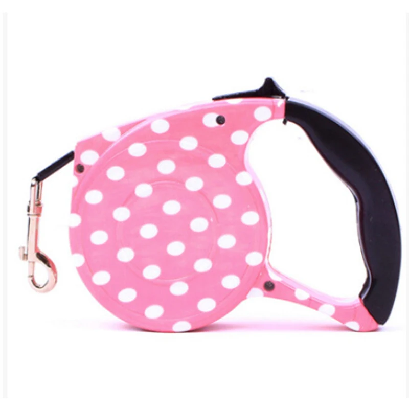 Автоматический выдвижной поводок для собак из прочного полиэстера 5 м прогулок с