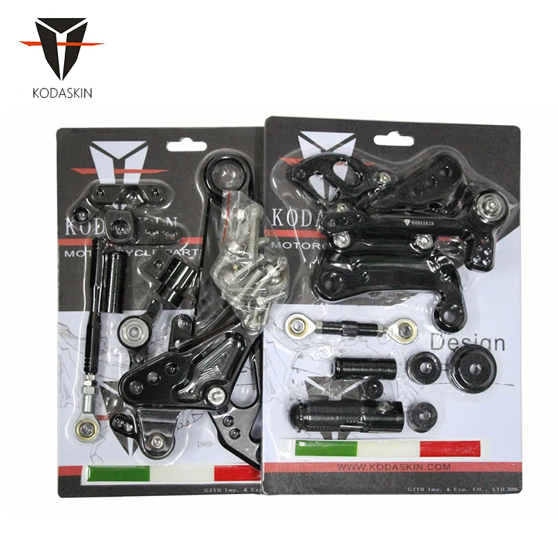 KODASKIN ЧПУ заготовки подножки Rearset задние наборы подножки подходят для Ducati Diavel 11 12 13 14 15 16