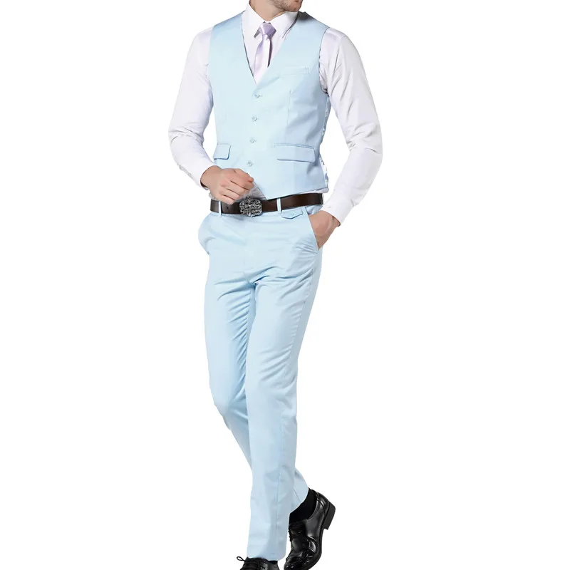 Новое поступление мужские костюмы светло голубые свадебные для мужчин