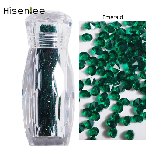ss3 2880pcs 2880 шт/бутылка 1,1 мм кристально чистый цвет ногтей художественные стеклянные разноцветные стразы микро алмазные Пикси DIY Маникюр 3D украшения - Цвет: ss3 2880pcs