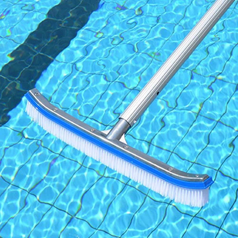 High Density Scrub Moss Remove Aluminum Handle Nylon Hair Wall Powerful Wear Resistant Cleaning Brush Portable Swimming Pool Use | Спорт и