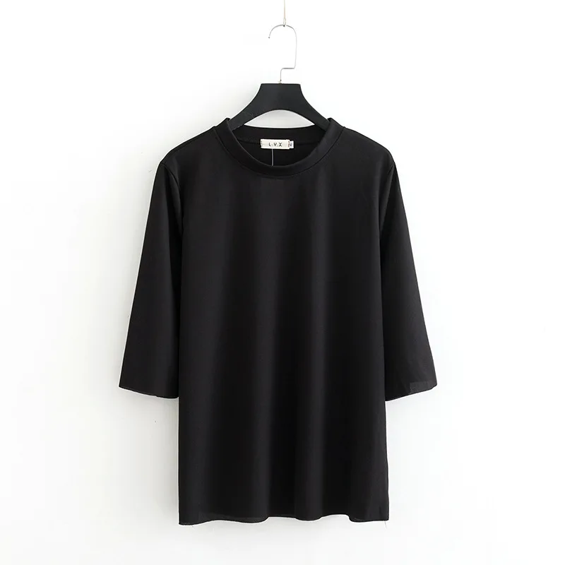 2019 размера плюс повседневные футболки Весенняя женская одежда модные свободные