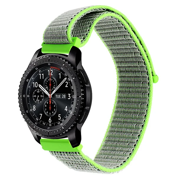 Миланская петля нейлоновый ремешок для часов 20 мм для Ticwatch 2/E Garmin Vivoactive3 samsung gear Sport Watch Band быстросъемный ремень