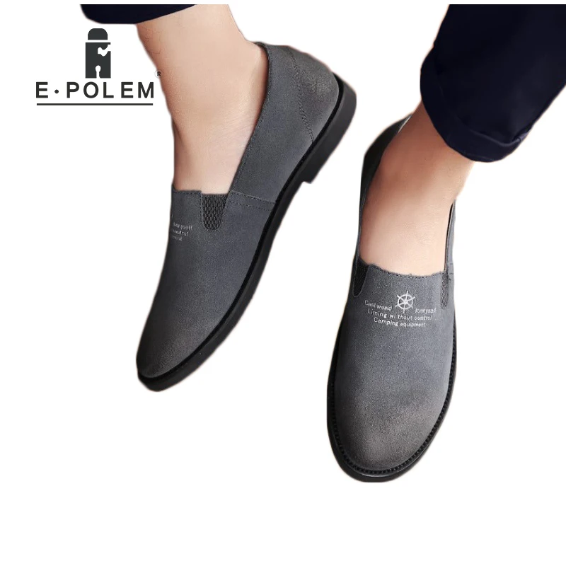 

New Fashion England Style Hollow Out Cow Suede Shoes 2017 Autumn Winter New Style Casual Breathable Genuine Leather Men Shoes